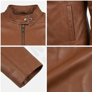 Veste d'hiver respirante en cuir véritable pour femmes design personnalisé très vendue vente en gros fermeture à glissière prix bon marché - Product Image 4