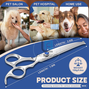 Tijeras Curvas de Acero Inoxidable de Alta Calidad para Peluquería Canina - Duraderas, Fáciles de Usar y Ecológicas - Product Image 3