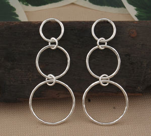 Boucles d'oreilles pendantes minimalistes en argent sterling 925, forme goutte d'eau, délicates, pour un usage quotidien, cadeau de fête, bijoux pour femmes - Product Image 3