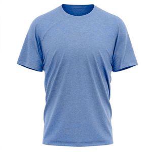 Camiseta Oversize de Algodón 100% con Logotipo Personalizado al por Mayor, Estilo Urbano, Lisa, Azul, para Hombre, Venta al por Mayor - Product Image 5