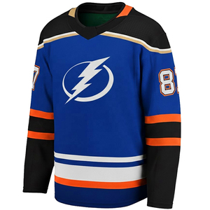 เสื้อฮอกกี้ผู้ชาย สีดำ แดง ขาว สำหรับปี 2026 พิมพ์ลายด้วยความร้อน คุณภาพสูง สำหรับการแข่งขันฤดูหนาว - Product Image 4
