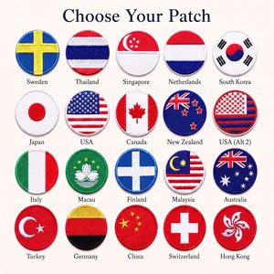 Patch brodé de haute qualité, forme irrégulière, motif paysage montagneux, appliqué en toile à coudre, PVC écologique, idéal pour les cadeaux - Product Image 1