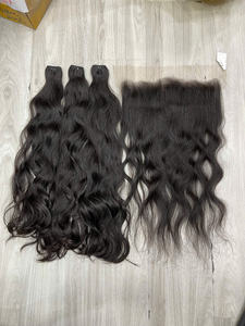 Extensions de cheveux naturels frontales 13x6, 100% cheveux humains bruts non traités - Product Image 2