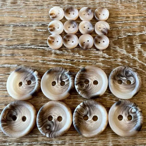 Botones Redondos de Cuerno de Búfalo Natural, Estilo Náutico, Ecológicos, de Alta Calidad, para Decoración del Hogar, Procedentes de la India - Product Image 2