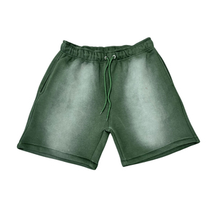 Shorts pour hommes en coton doux délavé à l'acide, coupe confortable, style décontracté, tenue streetwear estivale, design tendance et élégant - Product Image 6