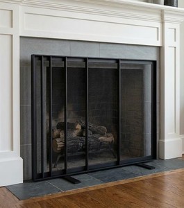 Écran de cheminée en métal Woodland Branch, pliable en trois panneaux, avec maille fine, protection contre les étincelles, décoratif, protection de sécurité pour foyer - Product Image 6