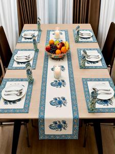 Best Selling <b>Table</b> Mat Set with Matching <b>Runner</b> Elegant Printed Placemats for <b>Dining</b> <b>Table</b> Kitchen Decor Available In Bulk - Product Image 5