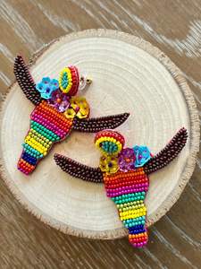 Premium Top À La Mode Fille Boucles D'oreilles Belle Designer Travail Manuel Perlé Broderie Dangle Drop De Luxe Fantaisie À La Mode - Product Image 5