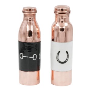 Compre en línea una botella de agua de cobre para beber, con diseño de accesorios para caballos, a prueba de fugas, estilo minimalista, para viajes y picnics. - Product Image 3