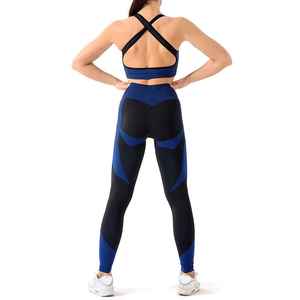 Premium Quality New Styles Yoga Sets Sublimation Printing 2 Pieces Seamless <b>Women</b> Yoga Set <b>Leggings</b> With Custom logo - Product Image 5