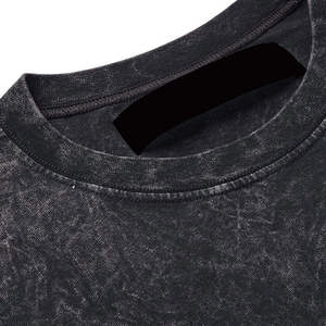 T-shirt en coton délavé vintage pour homme, coupe oversize, effet usé, vente en gros OEM - Product Image 5
