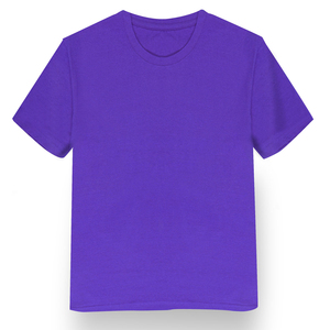 เสื้อยืดคอกลมแขนสั้นสำหรับผู้ชายสีส้มเสื้อลำลองทรงพอดีตัวผ้าคอตตอน100% ผ้าถักแบบว่างเปล่า - Product Image 2