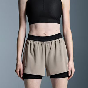 Shorts de sport d'été taille mi-haute pour femme, respirants, séchage rapide, taille élastique, en tissu Spandex/Polyester extensible - Product Image 6