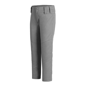 Men's Black Baseball Pants With <b>Red</b> Belt Moisture Wicking Polyester Regular Fit Solid Color Adult Size With Pockets - Product Image 5