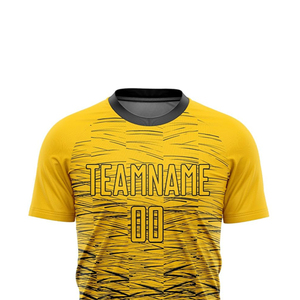Op maat bedrukte voetbaltenues, snel drogende sportkleding met logo, naam en nummer voor clubs, wedstrijdtenues. - Product Image 4