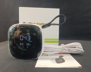 Портативный Датчик качества воздуха 3-в-1, измеритель температуры и влажности пыли с сигнализацией PM2.5 и подъемной веревкой - Product Image 4