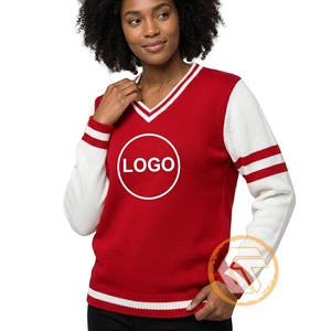 Cardigan d'hiver personnalisé en acrylique Delta brodé à col en V, vêtements grecs de haute qualité pour femmes, sororité Sigma - Product Image 4