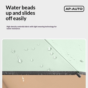 Sombrilla de Protección Solar Automática de Doble Uso con 10 Varillas de Color Hueso, Protección UV, para Sol y Lluvia, con Logotipo Imprimible - Product Image 4