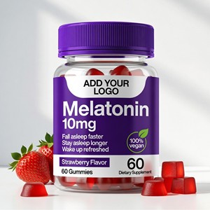 Gomitas de Melatonina 10mg Sabor Fresa, Suplemento Dietético, Fabricante OEM - Product Image 1