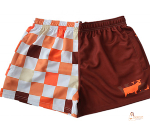 Shorts de rugby 100 % coton pas chers en gros, logo personnalisé, séchage rapide, short de plage pour garçons avec cordon de serrage - Product Image 6