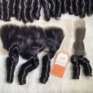Vente de Noël! Haute qualité SDD danse Curl ondulé bouclés vietnamien brut non transformé vague de corps Remy perruque toutes les tailles en gros humain - Product Image 3