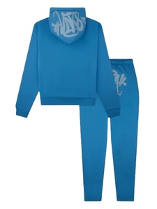 <b>Y2k</b> Street Men Hoodies Straight Pants 2 Piece Set Hooded Pullover <b>Trousers</b> Casual Loose Cotton Printed Tracksuit Hip Hop Sports - Product Image 3