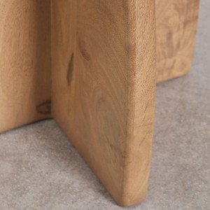 Vandana Terra Orion Side <b>table</b> 45x45 cm in Agathe mango wood - Product Image 5