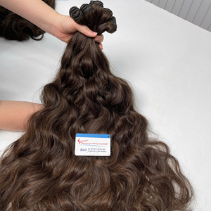 <b>Top</b> Product Vietnamese Raw Natural Wavy Weft Hair Extensions Super Double Drawn Wholesale Price Factory Pre Order - Product Image 3