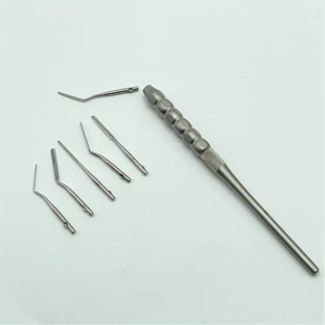Instruments de pont osseux, Periotome dentaire manuel en acier inoxydable de qualité supérieure A+, avec 6 embouts interchangeables, certifié CE - Product Image 2