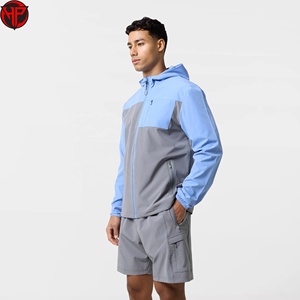 Conjunto de Chaqueta y Pantalones Cortos de Nailon Impermeable Personalizado, Chaqueta Cortavientos, Conjunto Deportivo, Chaqueta de Verano, Pantalones Cortos Ligeros con Capucha - Product Image 2