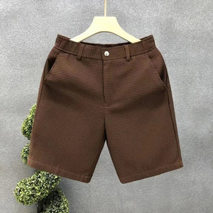 Nouveau Short Homme Décontracté Taille Mi-Haute Respirant 100% Coton à Motif Numérique, Séchage Rapide, Idéal pour le Jogging et les Activités Sportives Estivales en Extérieur - Product Image 1