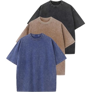 Camiseta 100% algodón personalizada con cuello redondo, camiseta de color sólido con cuello redondo, camiseta para hombre, camiseta de cuello redondo para hombre - Product Image 1