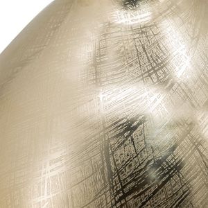 Vase en métal aluminium 8,5x8,5x18,5 avec rayures dorées 8,5x8,5x18,5 Vase en métal à rayures dorées - Product Image 5