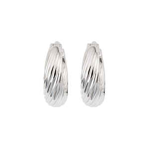 bohemian 925 sterling silver hoop <b>earrings</b> 16mm womens lightweight silver plated round hoops anniversary gift fine jewelry - Product Image 3