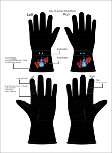 Gants de karting d'hiver respirants, antidérapants, légers, en cuir, à doigts complets pour la conduite de karting et de sports motorisés, fourniture OEM - Product Image 6