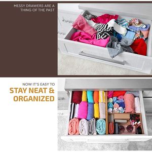 17\" 21.5\" Expandable Adjustable 6 Pack Bamboo <b>Drawer</b> <b>Organizers</b> Large Kitchen <b>Drawer</b> <b>Organizers</b> for Utensils Kitchen <b>Drawer</b> - Product Image 4