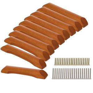 Juego de tiradores de madera para gabinetes, diseño moderno, duradero, ligero, hecho a mano, decoración de muebles para interiores/exteriores, forma redonda - Product Image 1
