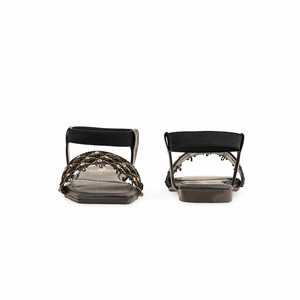 Sandalia Casual Tacón Niña Negra Modelo KD9876 - Product Image 2