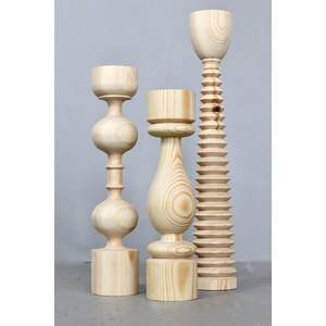 Decoración de Estilo Interior, Portavelas de Madera, Elegantes Portavelas de Madera, Faroles y Frascos para Velas - Product Image 4