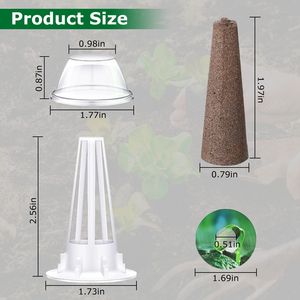 Kit da 120 Pezzi per Coltivazione Idroponica: Include 30 Cestelli, 30 Coperchi, 30 Spugne, 30 Supporti per Irrigazione Idroponica - Product Image 2