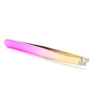 Pinzas Ergonómicas Premium para Pestañas con Punta Inclinada de Acero Inoxidable para Mujeres, Herramienta de Depilación Facial sin Dolor - Product Image 4