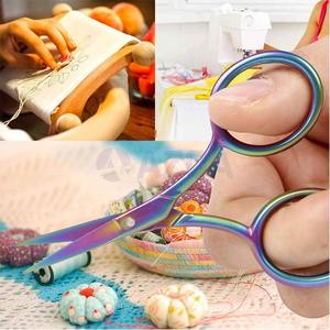 Ciseaux à broder droits de qualité industrielle noirs, bord lisse, acier inoxydable, outil de coupe multi-usages - Product Image 4