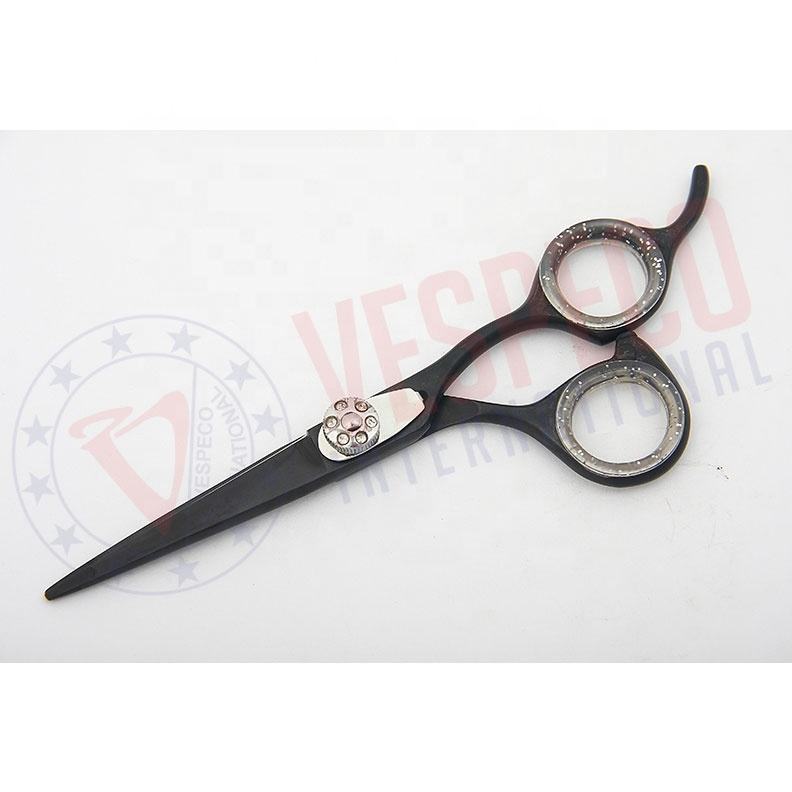 Black powder coating.