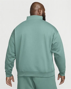 Ensemble de survêtement sportif pour homme en 2 pièces, sweat-shirt à fermeture éclair courte en coton/élasthanne à séchage rapide et short, style décontracté d'été - Product Image 5