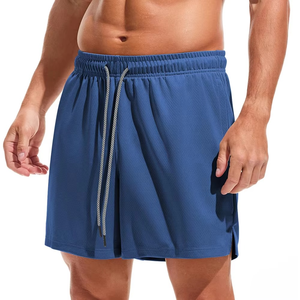 Shorts en maille pour hommes style streetwear urbain, tissu épais respirant, shorts d'été écologiques, conception à marque privée, décontractés, faible MOQ - Product Image 1