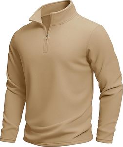 Pull de golf unisexe haute performance à fermeture éclair, sans manches, coupe ample, hiver, 100 % coton, écologique, personnalisable, séchage rapide - Product Image 5