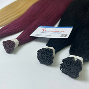 ผมต่อแบบ i-TIP บริสุทธิ์ของเวียดนามไม่หลุดร่วงไม่พันกันสารเคมีไม่มีสี - Product Image 4