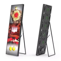 Écran LED P2.5 portable, léger, couleur uniforme, haute fréquence de rafraîchissement, design pliable, pour intérieur 
 Affichage publicitaire
