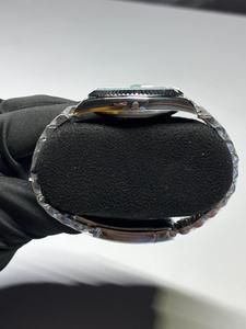 Reloj de Lujo de Primera Calidad con Cuarzo y Moissanita, de Acero Inoxidable, para Niños, Unisex, para Bodas y Fiestas, con Esfera Azul Cielo y Funciones Inteligentes - Product Image 4