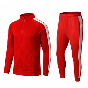 Survêtement Homme Rayé Noir et Blanc, Col Montant Zippé, Sportif, Séchage Rapide, Polyester, Idéal Automne - Product Image 6